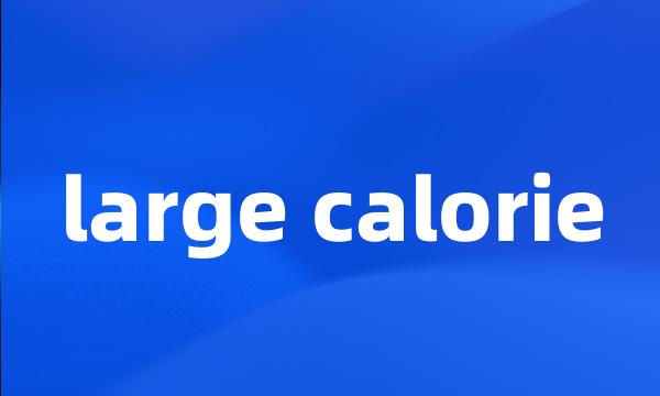 large calorie