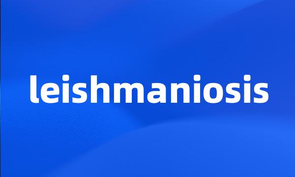 leishmaniosis