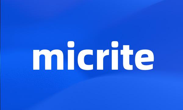 micrite