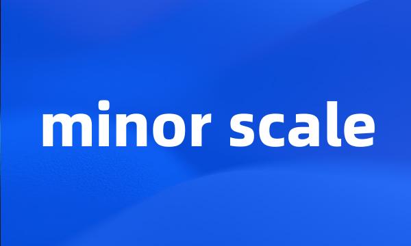 minor scale