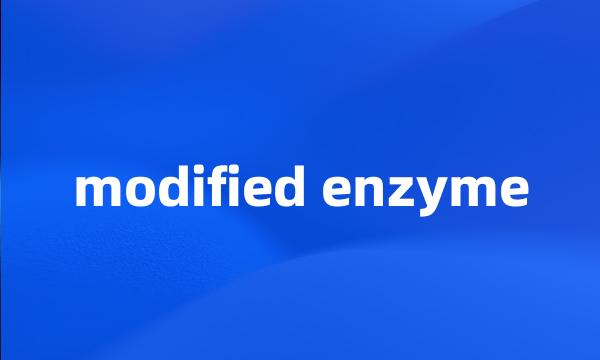 modified enzyme