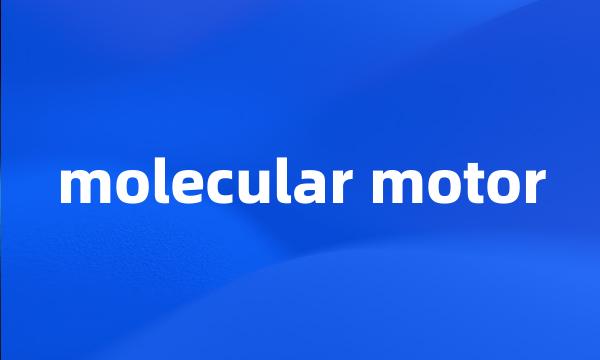 molecular motor