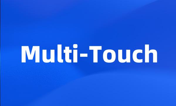 Multi-Touch