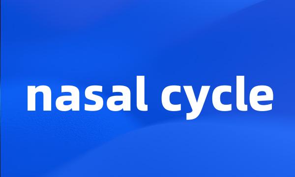 nasal cycle