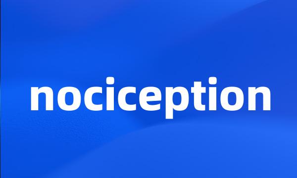 nociception