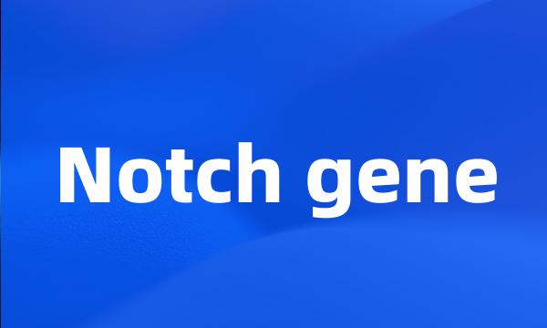 Notch gene