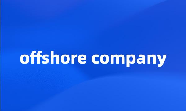 offshore company