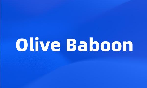 Olive Baboon