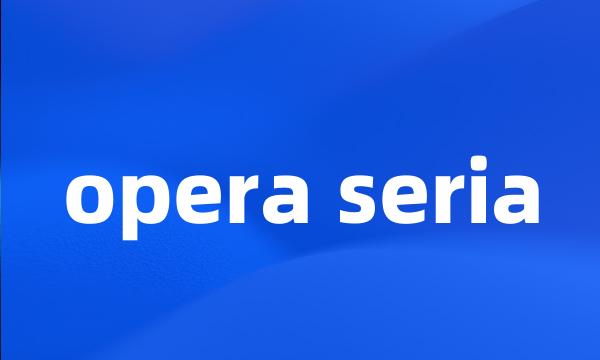 opera seria