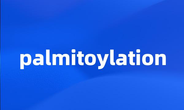 palmitoylation