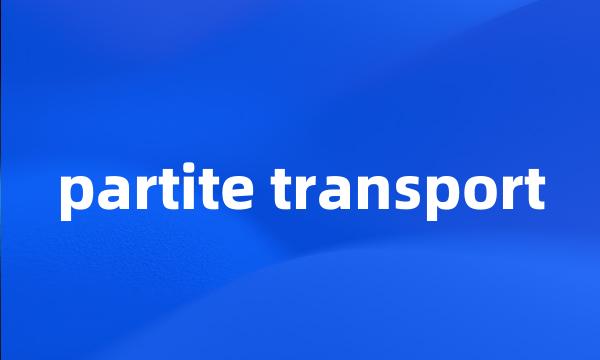 partite transport