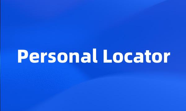 Personal Locator