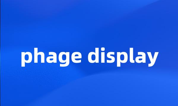 phage display