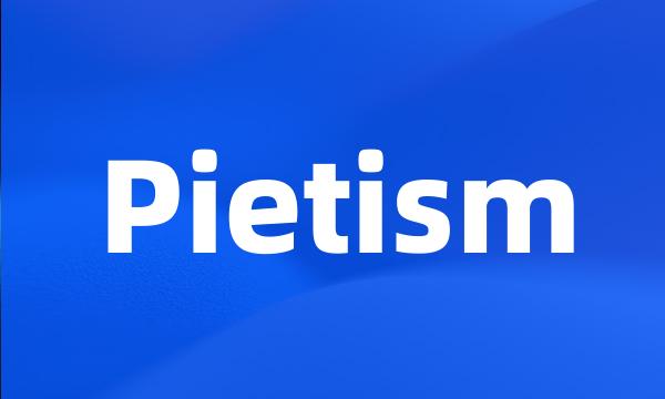 Pietism