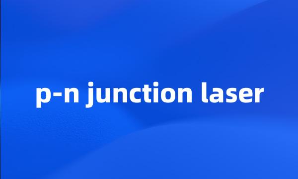 p-n junction laser