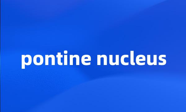 pontine nucleus