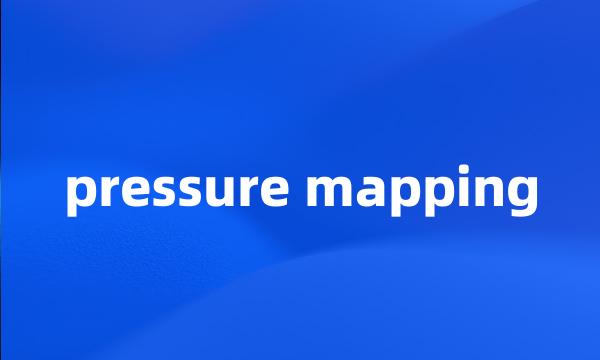 pressure mapping