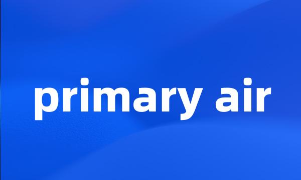 primary air