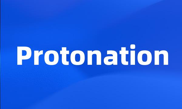 Protonation