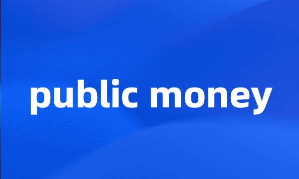 public money