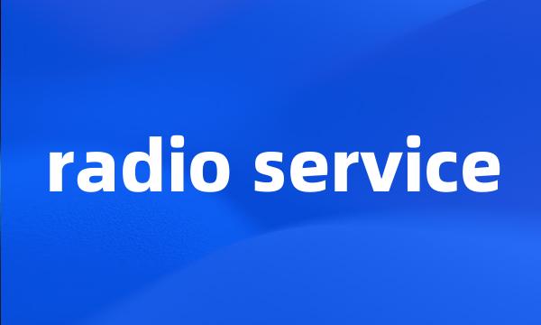 radio service