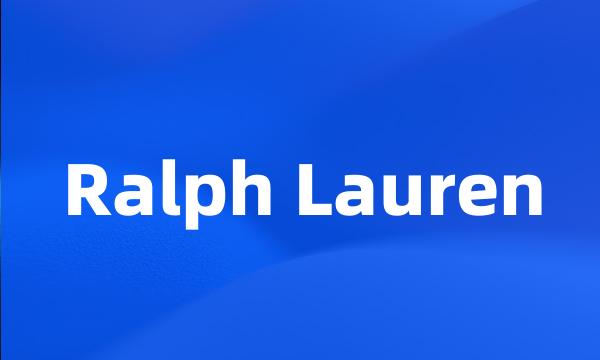 Ralph Lauren