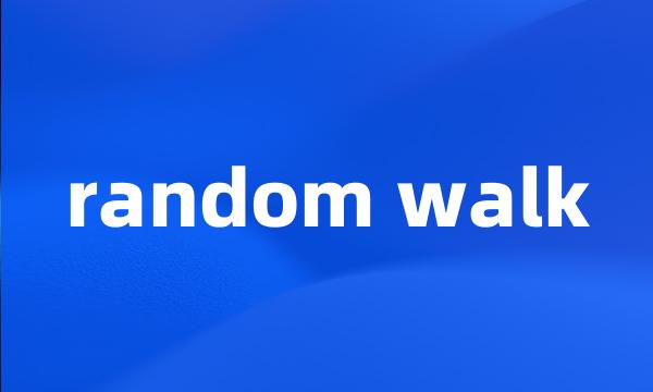 random walk