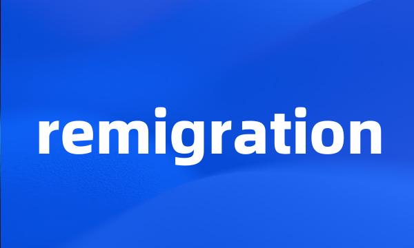 remigration