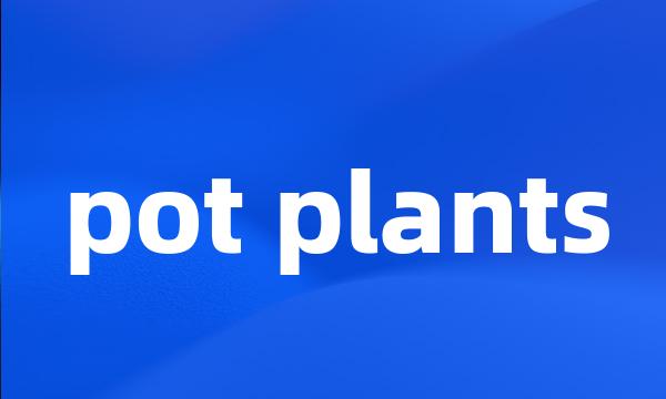 pot plants