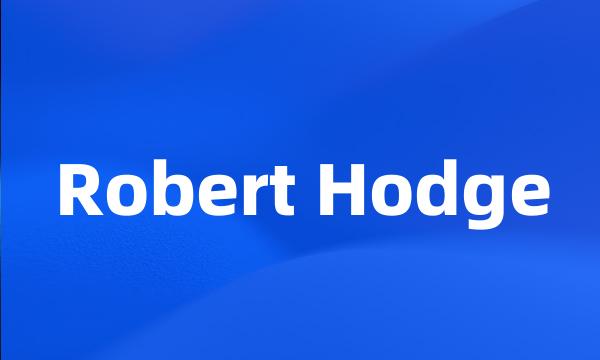 Robert Hodge