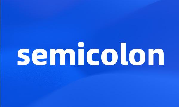 semicolon