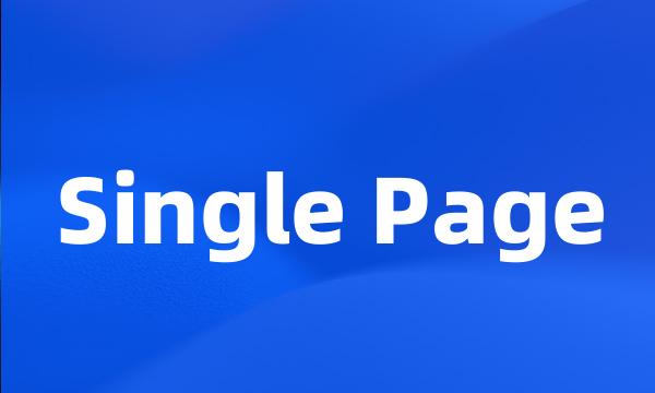 Single Page