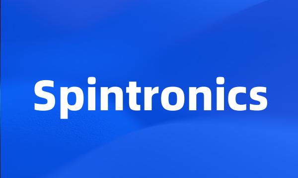 Spintronics