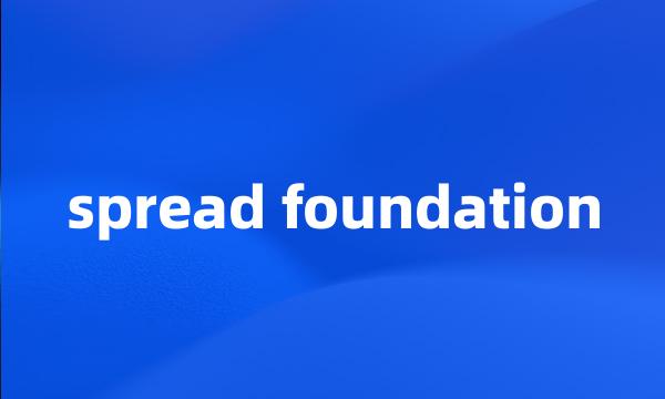 spread foundation