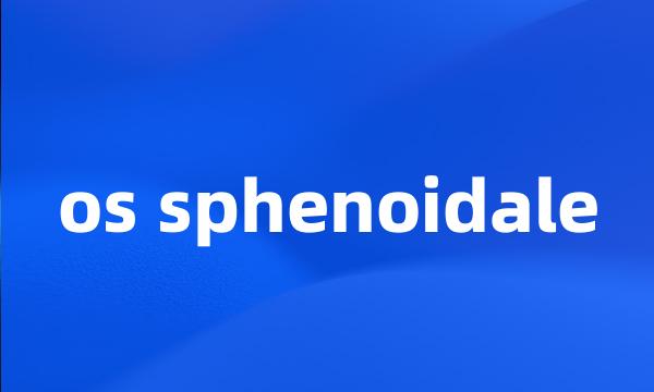 os sphenoidale