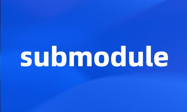 submodule