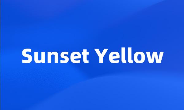 Sunset Yellow