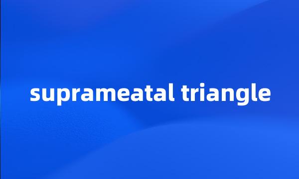 suprameatal triangle