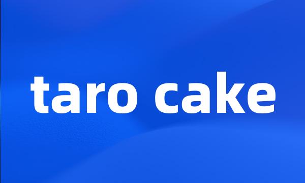 taro cake