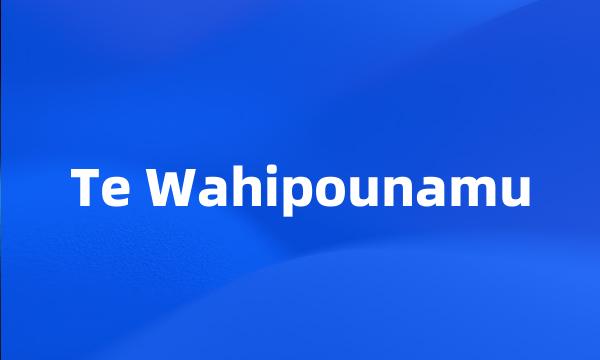 Te Wahipounamu