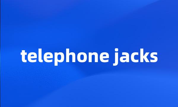 telephone jacks