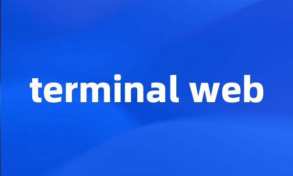 terminal web