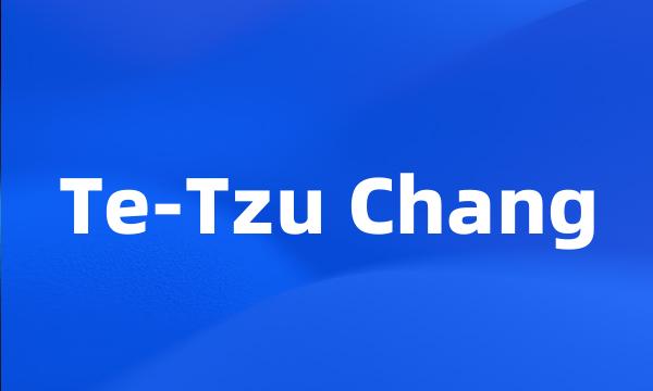 Te-Tzu Chang