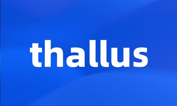 thallus