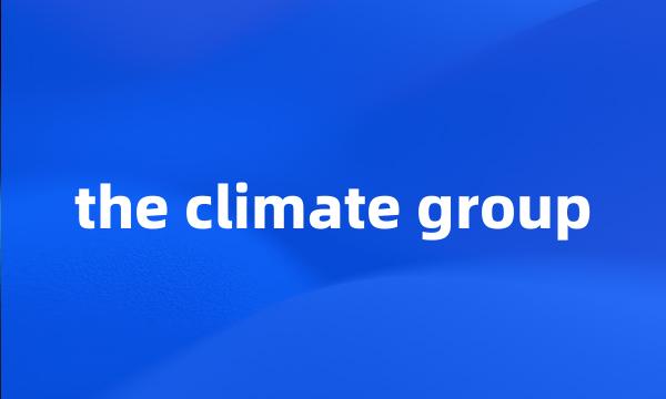 the climate group