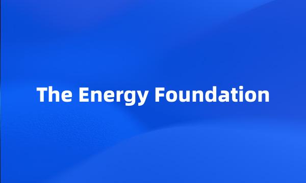 The Energy Foundation