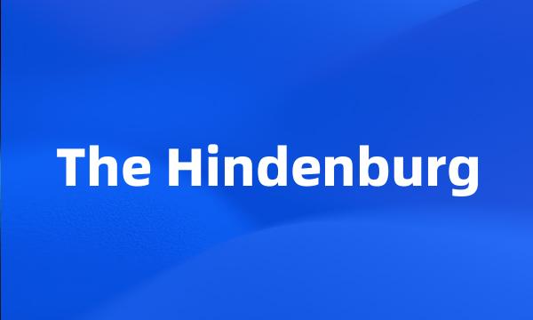 The Hindenburg