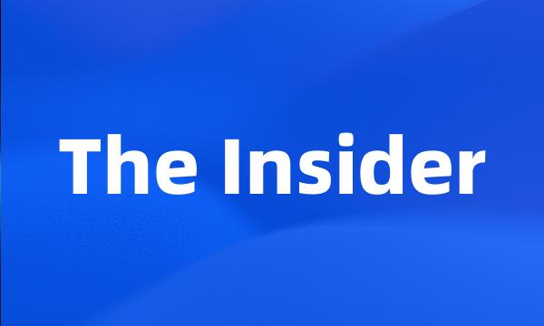 The Insider