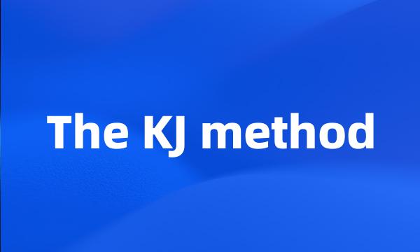 The KJ method