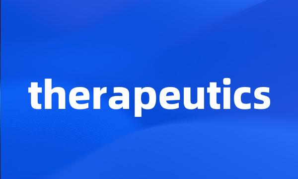 therapeutics